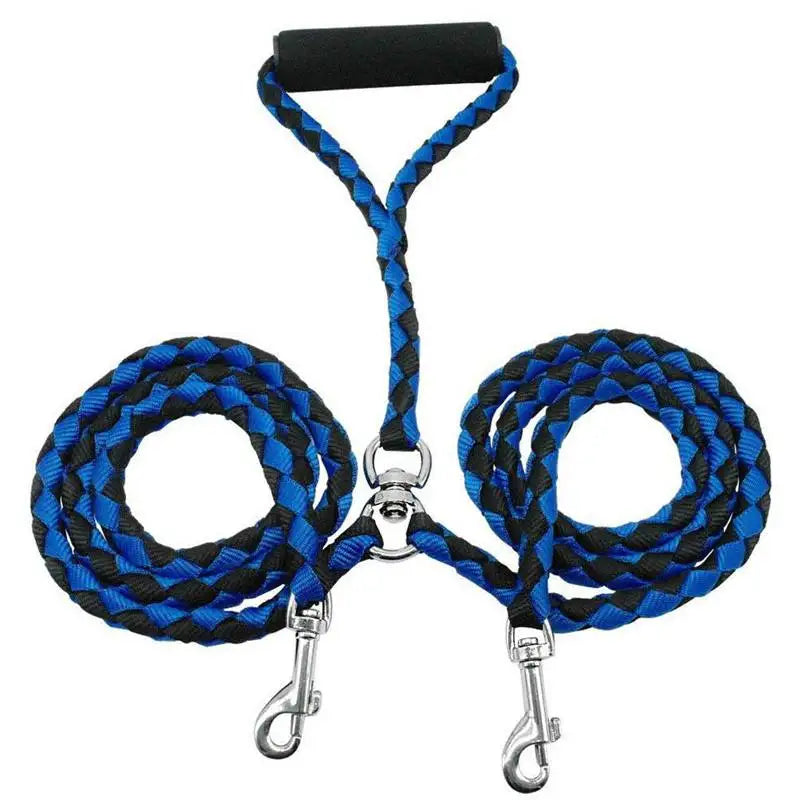 SnoopDoggyDog's Two-Way Braided Nylon Dual Dog Leash