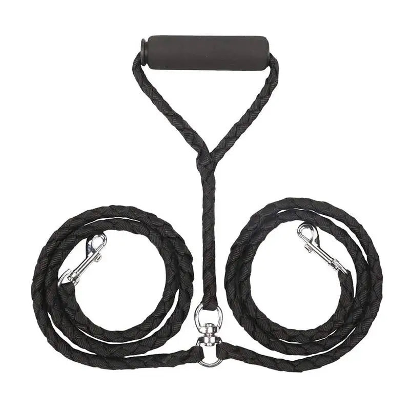 SnoopDoggyDog's Two-Way Braided Nylon Dual Dog Leash